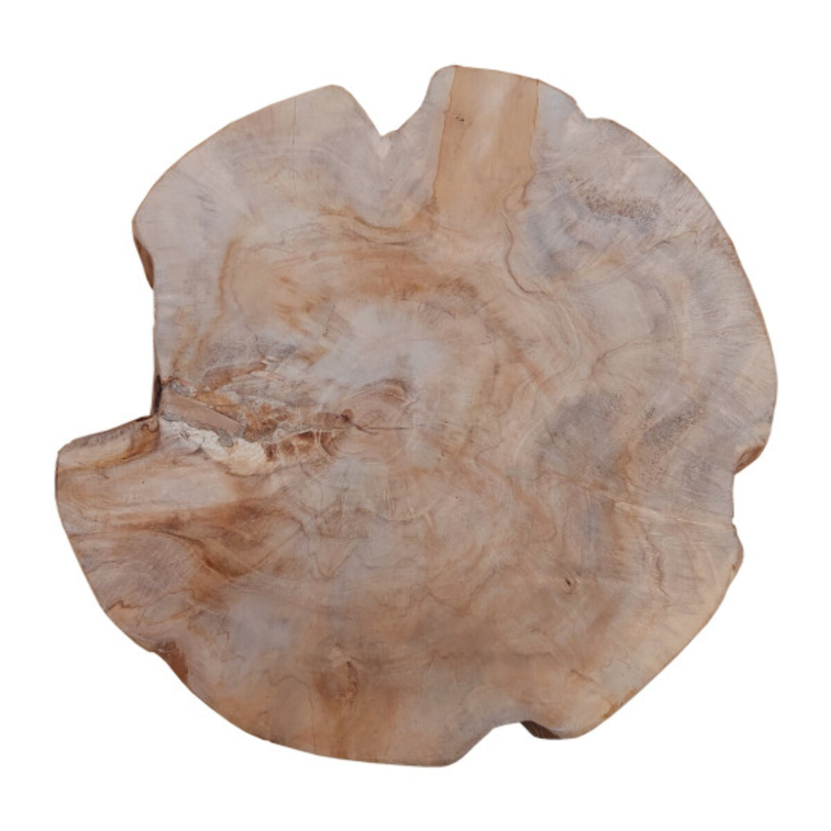 Table/tabouret d’appoint en teck - AGRA