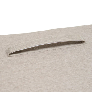 Coffre de rangement 100L avec assise Lodgia beige acacia