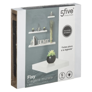 Étagère murale "Fixy" 23,5cm blanc