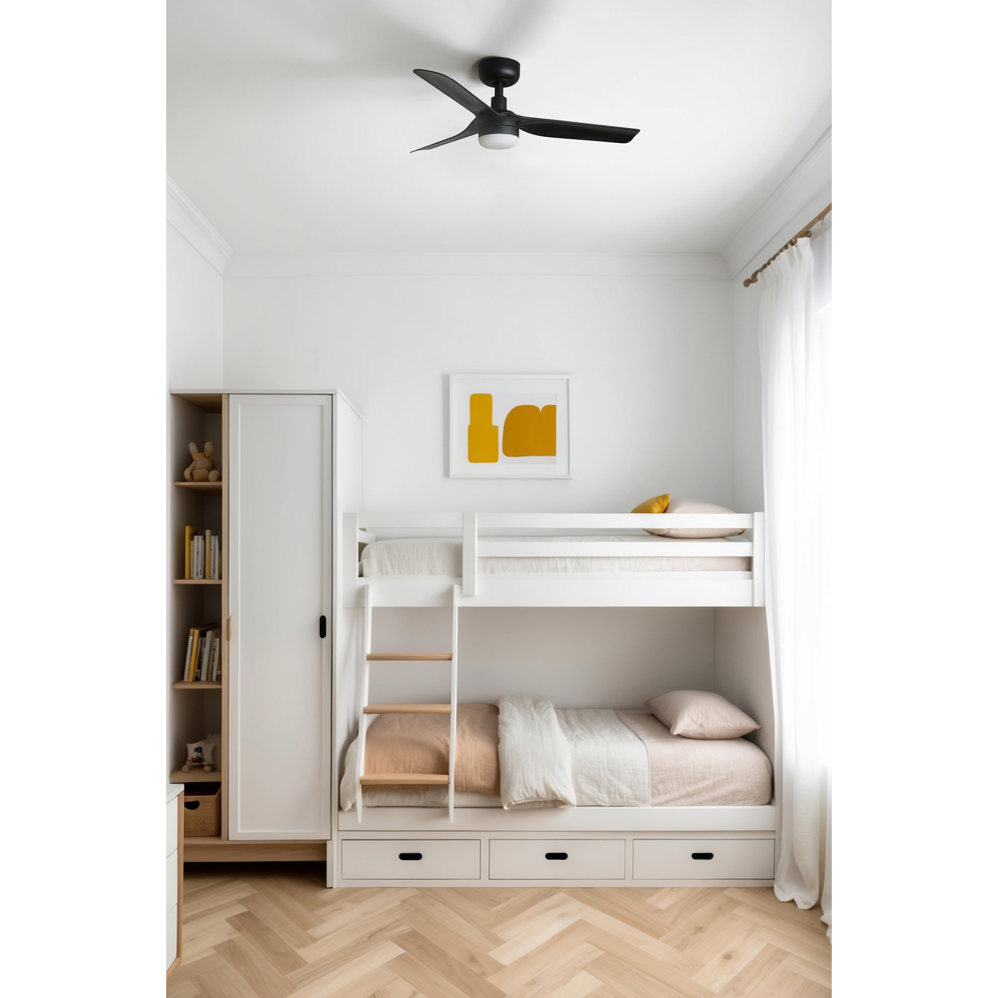 MINI PUNT S LED Ventilateur noir DC