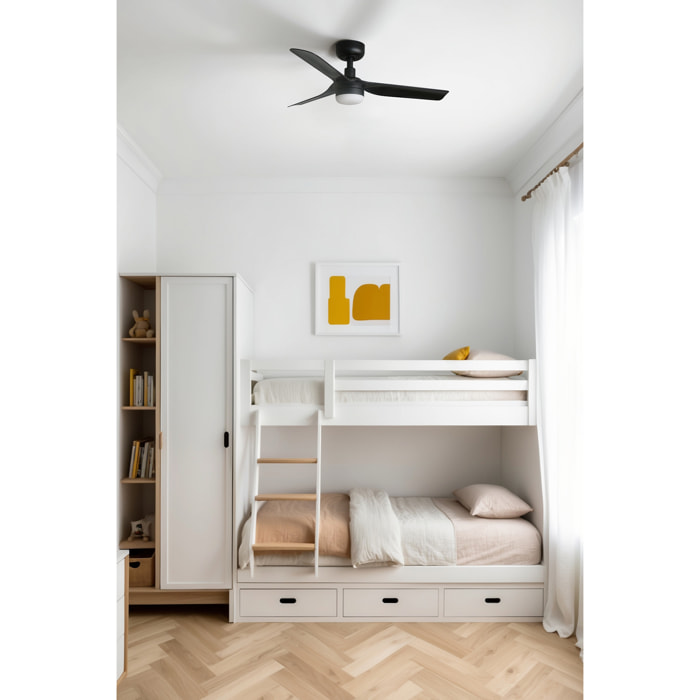 MINI PUNT S LED Ventilateur noir DC