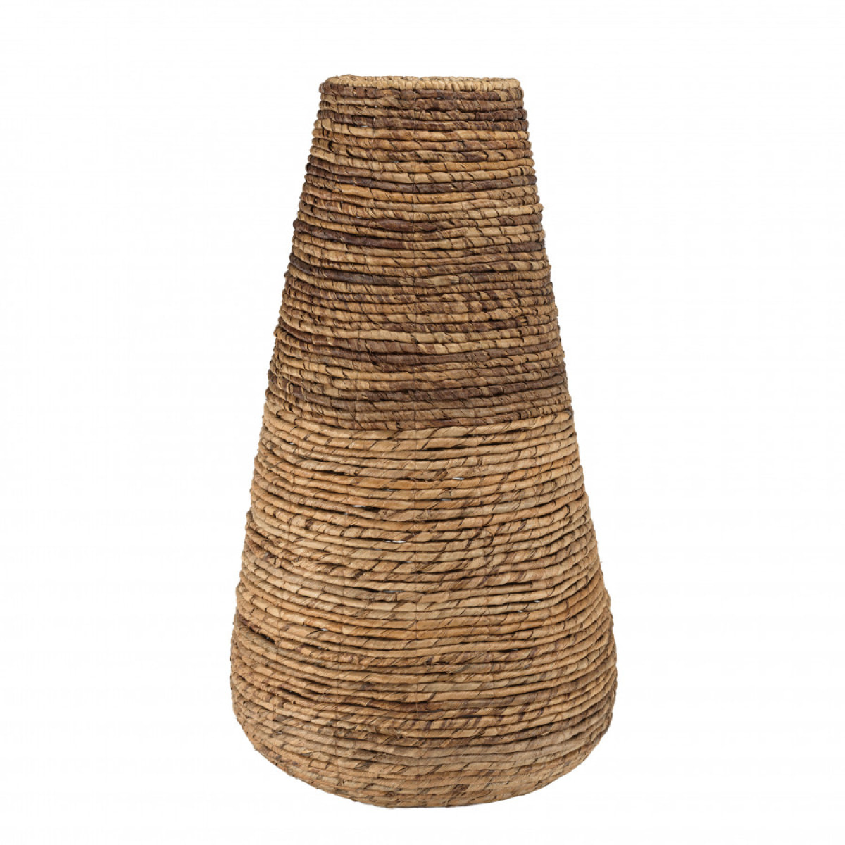 ALIDA - Cache pot grand modèle en tissage d'abaca naturel