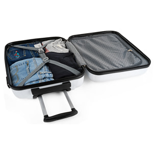 Juego De Maletas Pc Itaca Base Blanco Blanco Hello