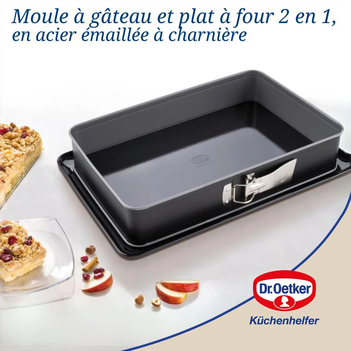Moule à gâteau et plat four 38 x 25 x 7 cm Dr Oetker Back-Idee Kreativ