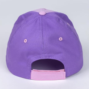 Gorra infantil con visera de gabby's dollhouse, morado, talla única unisex niños