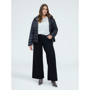 Fiorella Rubino - Jeans Wide Leg lavaggio total black - Nero