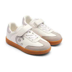 Zapatillas Bajas Niños Blanco / Gris Laces