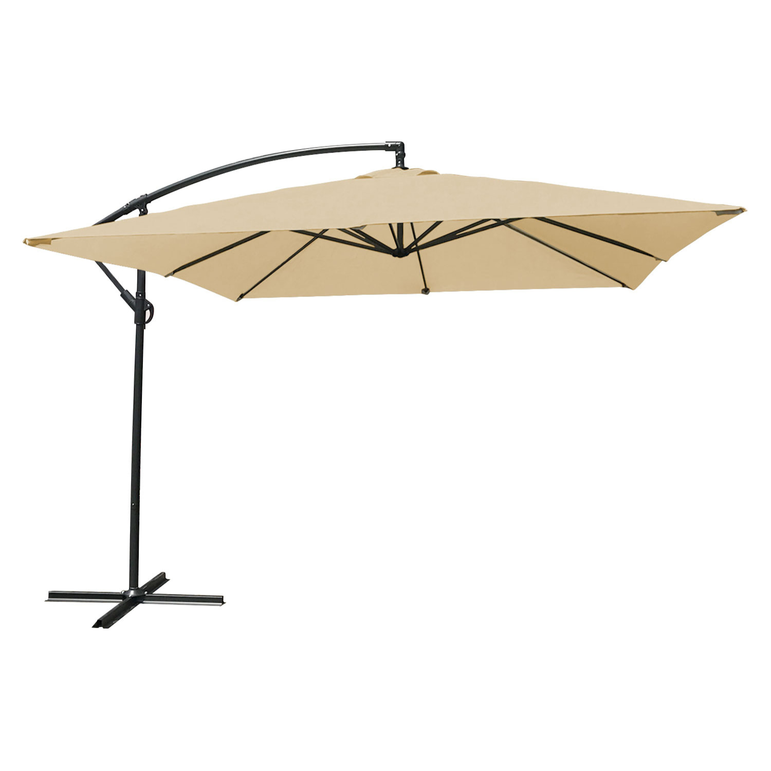 Parasol déporté MOLOKAI carré - Beige