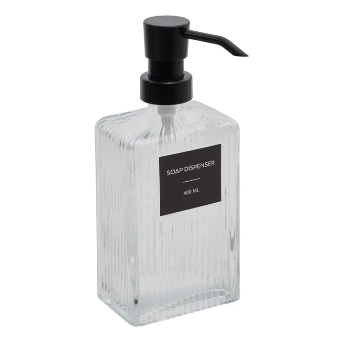 Distributeur de savon 400 ml transparent