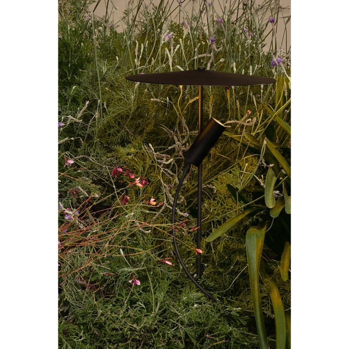 CLAP 512 Lampada paletti nero 6W 3000K 38º con schermo