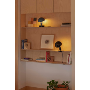 BELA Lampada da tavolo con clip nera