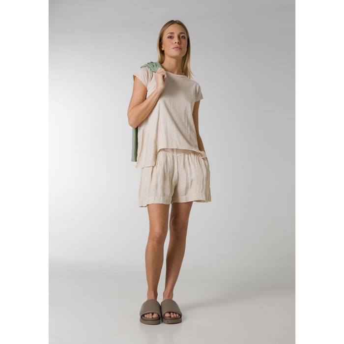 DEHA - Shorts COMBINED LINEN SHORTS in Lino per donna