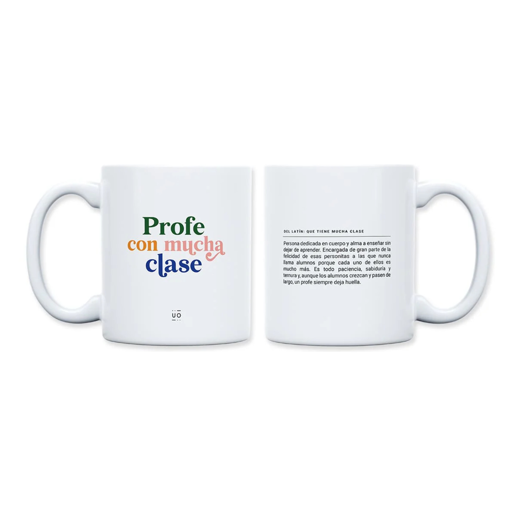 Taza "Profe con mucha clase"