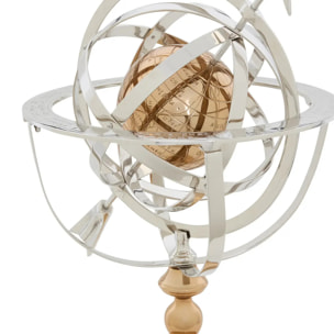 Globe armillaire Nell H.59cm argent