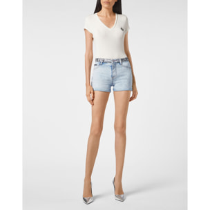 PHILIPP PLEIN Denim Shorts
