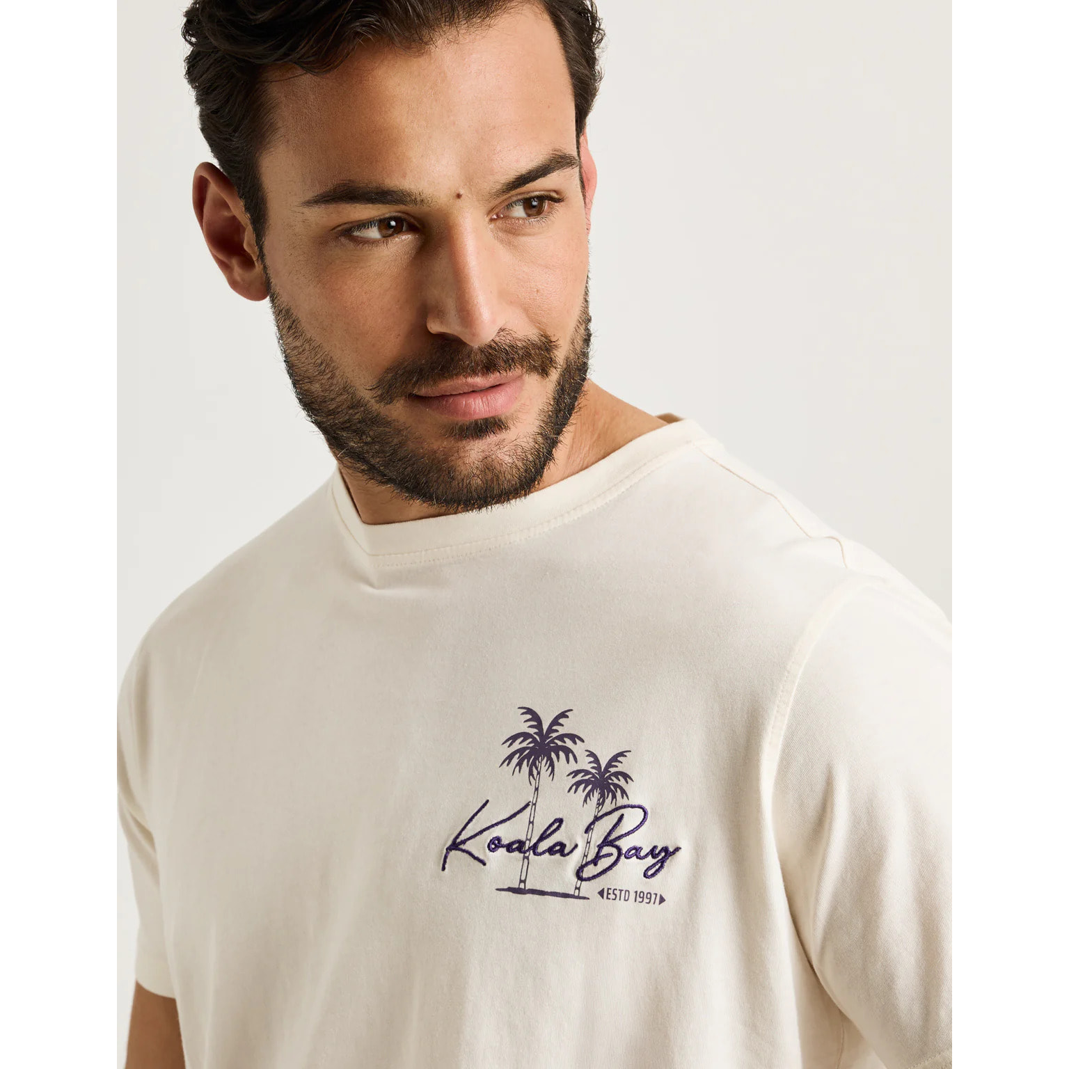 Camiseta Manga Corta Off White - Dawes