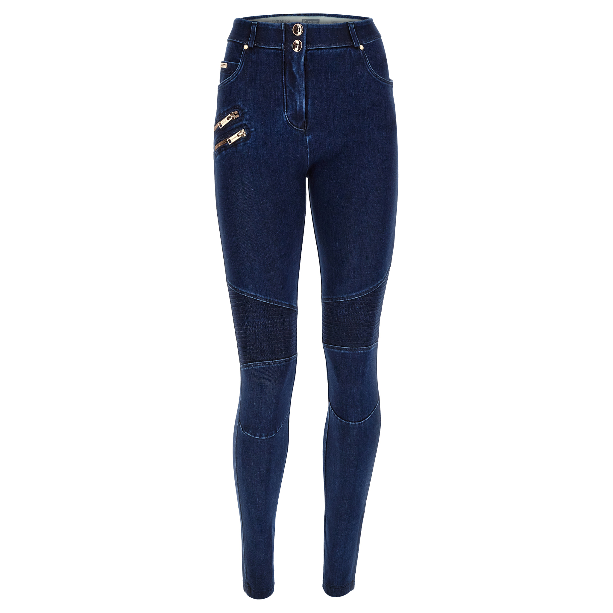 Jeans WR.UP® in denim navetta con dettagli stile biker