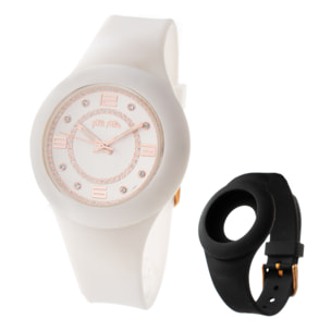 Reloj Folli Follie WF13P020ZSSB Mujer Analogico Cuarzo con Correa de Silicona