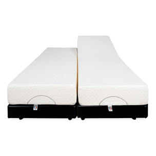 Ensemble Matelas Absolu & Sommier Électrique Bodyssoft, 21 cm, Mémoire de Forme, Technologie Hybride Lattes & Plots, Confort Personnalisé, Soutien Équilibré