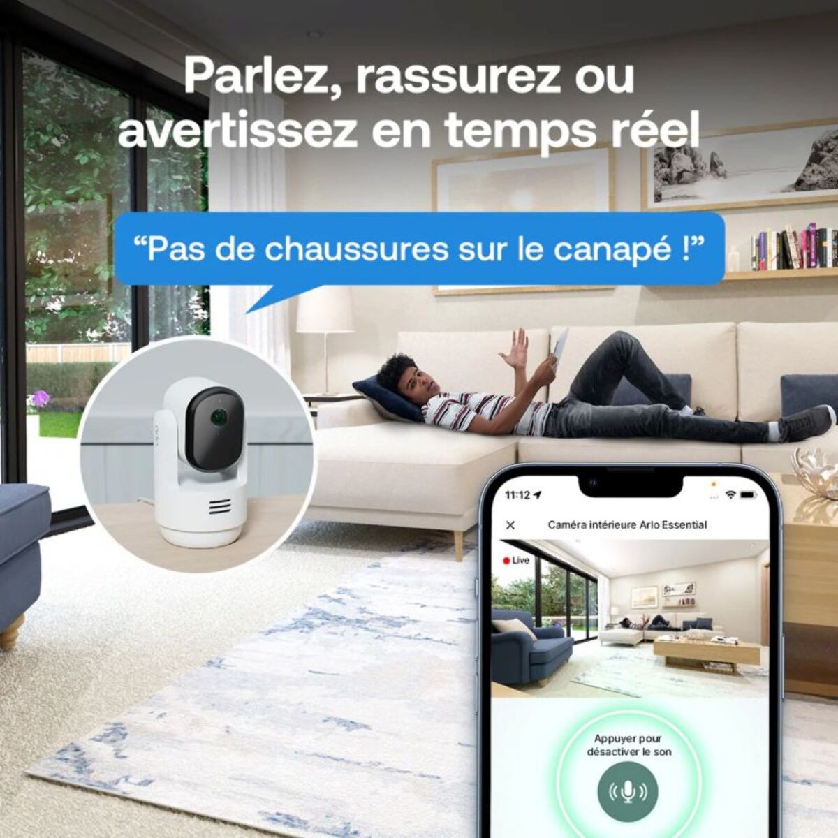 Caméra de surveillance ARLO Essential 3 2K - 2 caméras PTZ