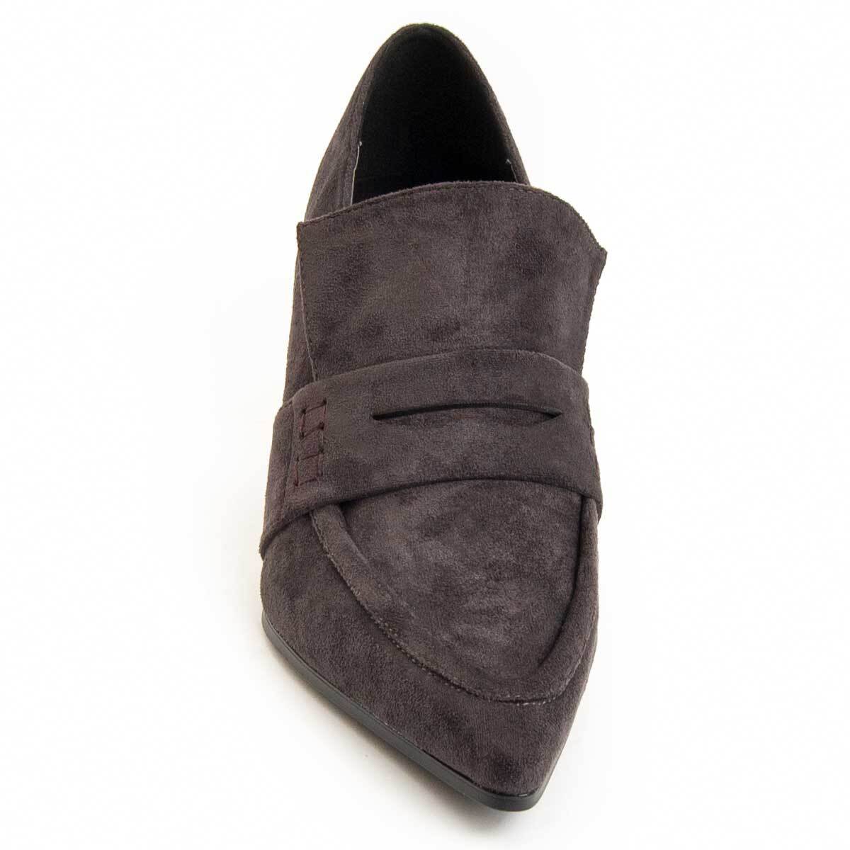 Zapato De Tacón - Gris - Altura: 8 Cm