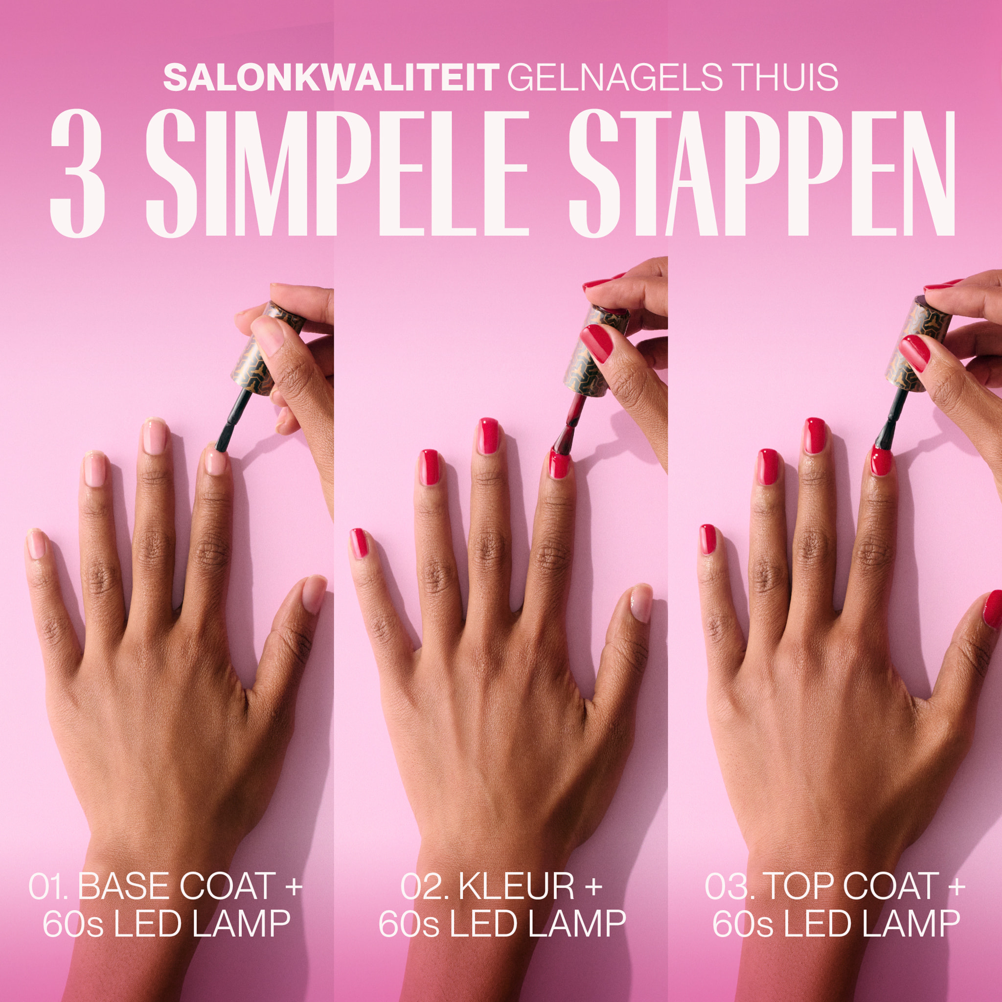 Pink Gellac - 112 Chique Red Gellak 15ml - Rode Gelnagellak - Gelnagels producten - Gel Nails - Gelnagel