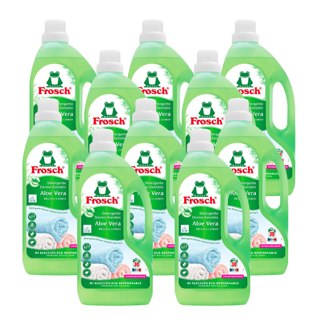 Pack 10x Detergente aloe vera Frosch 1500 ml