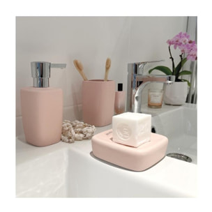 Distributeur de savon Céramique RETRO Rose pastel Spirella