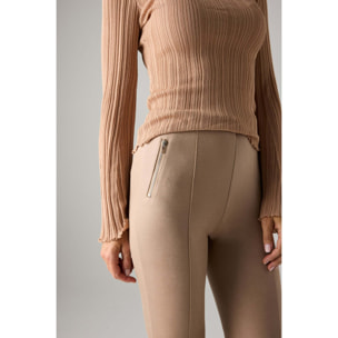 Leggings da donna con effetto metallizzato.