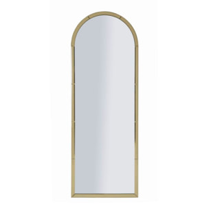 SPECCHIO DA MURO BAKU ORO CM 55X2X150 (MISURA SPECCHIO CM 49X144)