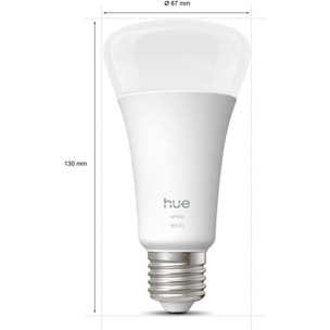 Ampoule LED connectée PHILIPS HUE E27 White 100W