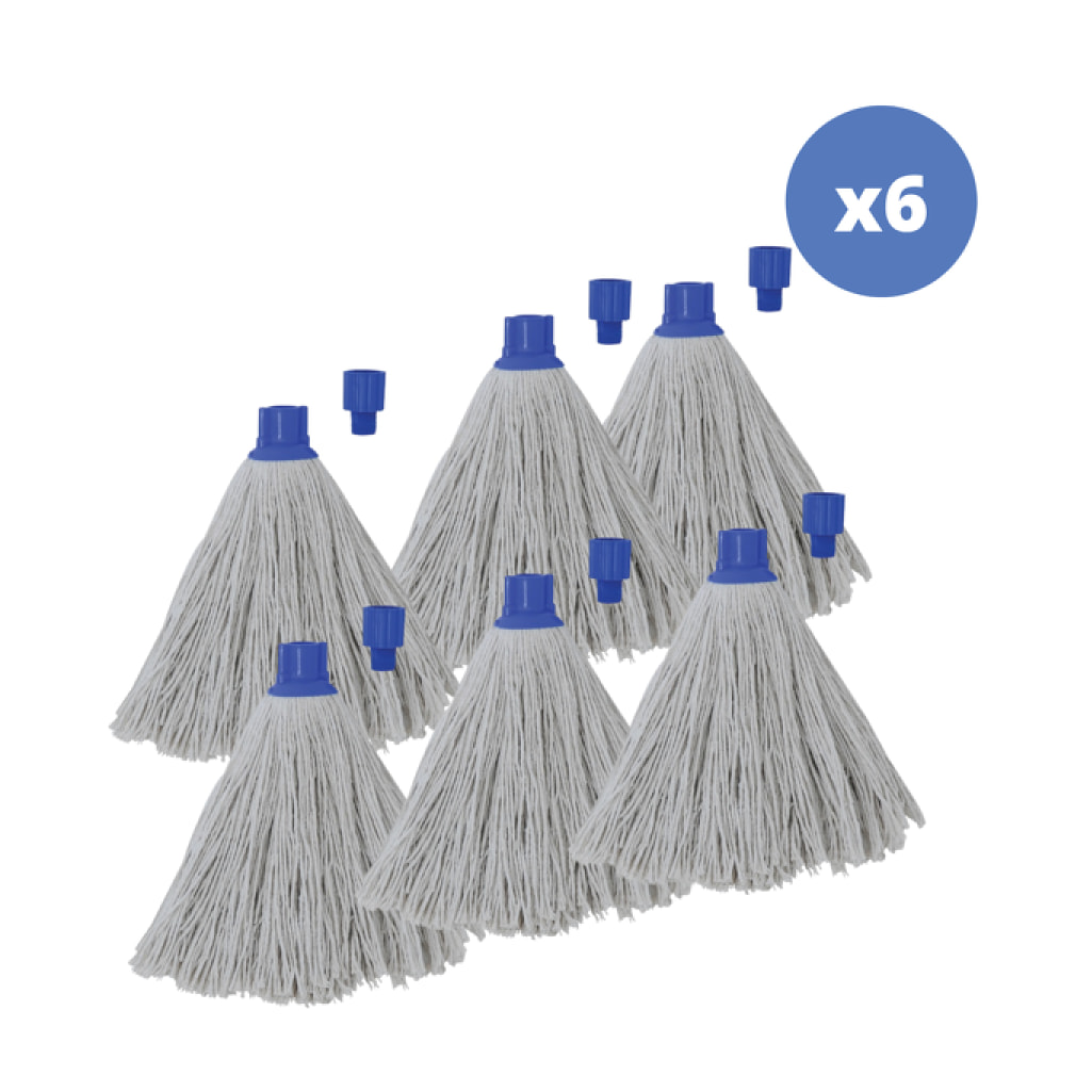 Lot de 6 franges en coton blanc 250g