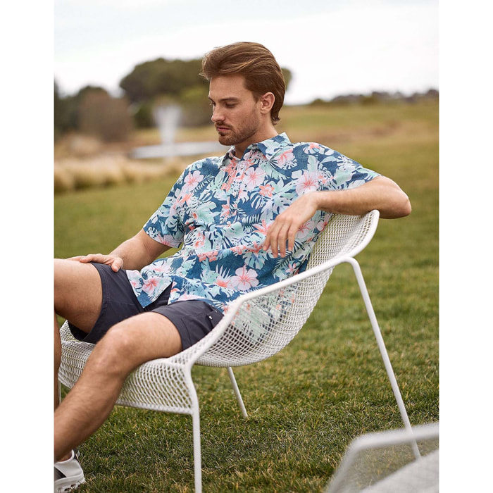 Camisa Manga Corta Azul - Hopper