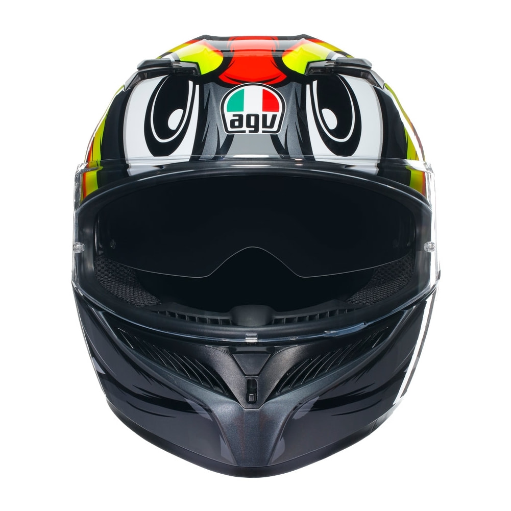 CASCO AGV K3 AGV E2206  BIRDY 2.0 GREY/YELLOW/RED