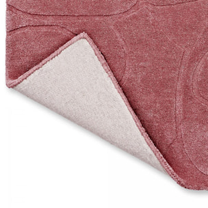 Tapis salon et chambre fait à la main en laine motif faux uni