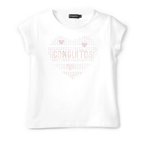Conguitos - T-shirt casual a maniche corte stampata