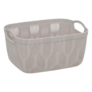 Panier à linge Leaf 6,5L beige