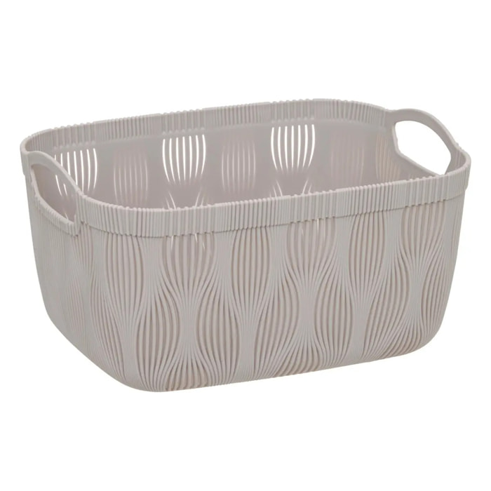 Panier à linge Leaf 6,5L beige
