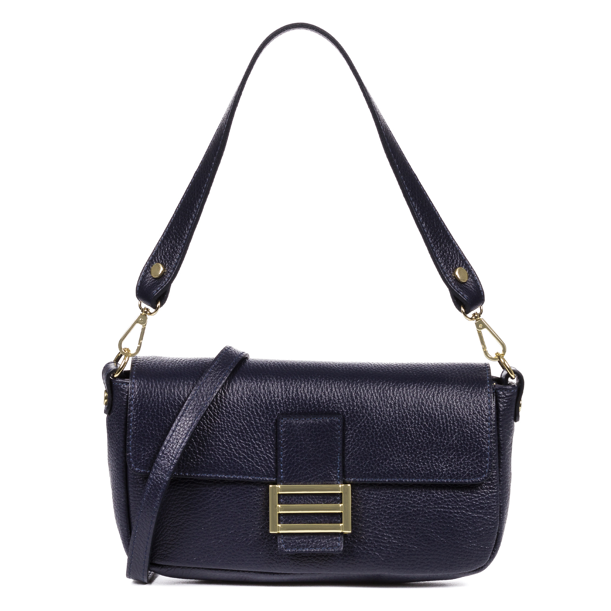 Alluvioni borsa a mano e borsa a tracolla donna. Pelle autentica finitura Dollaro.