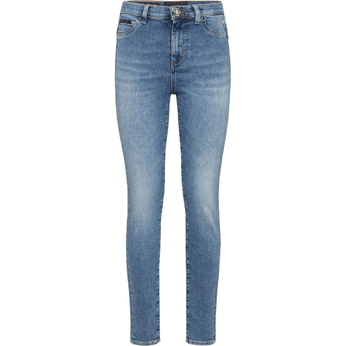 PHILIPP PLEIN Jegging de cintura alta