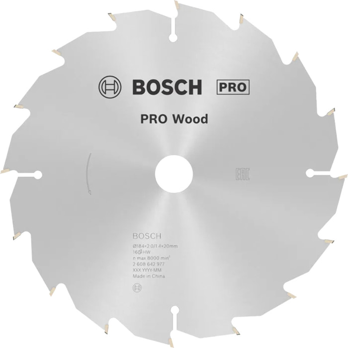 Lame de scie circulaire BOSCH Optiline Wood Ø 30mm - 190 x 30 x 2,6 mm, 24 - 2 608 640 615