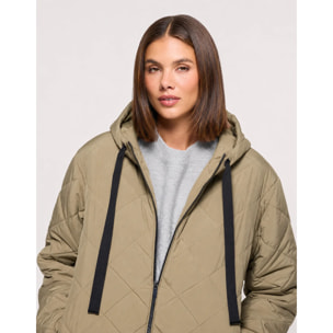 Chaqueta con Capucha Caqui - Dumosa