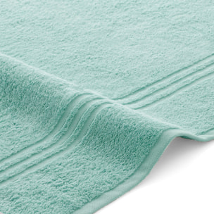 Set 2 toallas ducha + 2 toallas lavabo lagoon-aguamarina premium