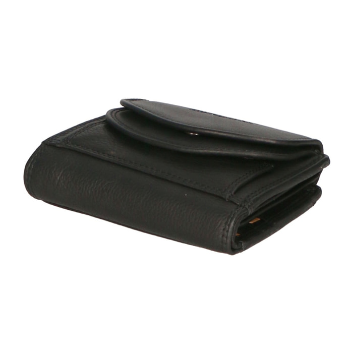 Portafoglio uomo in vera pelle - Modello False - RFID - 14.0 x 12.0 x 2.5 cm