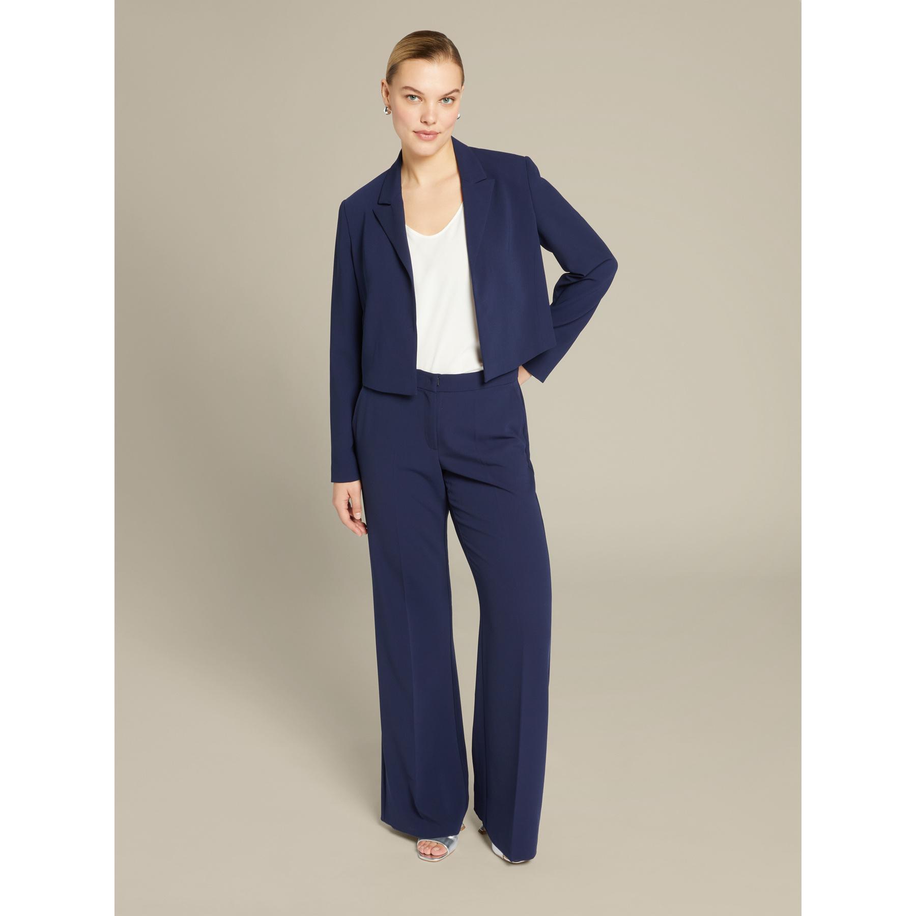 Elena Mirò - Giacca spencer in cady stretch - Blu