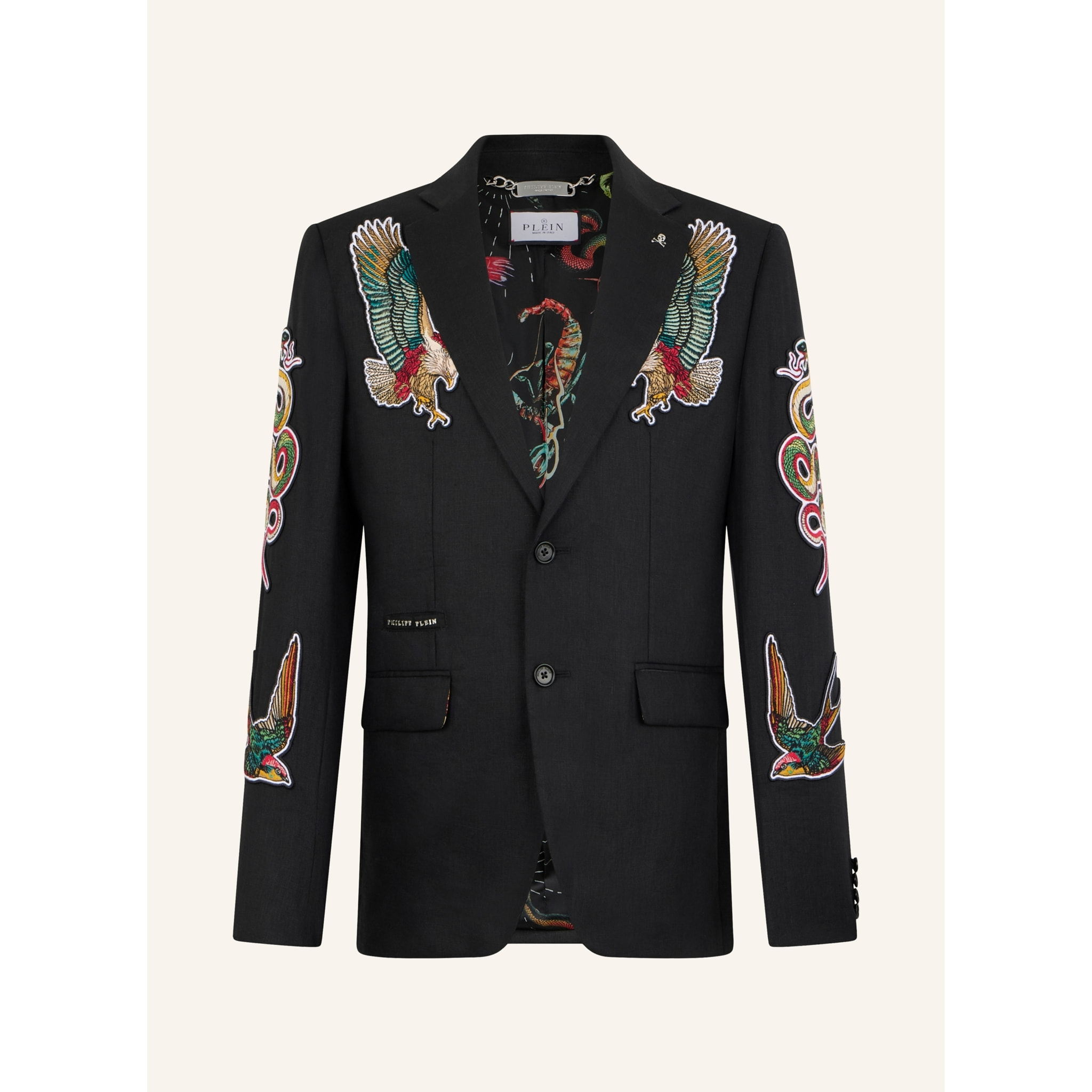 PHILIPP PLEIN Gigolo Fit Blazer Tattoo Embroidery