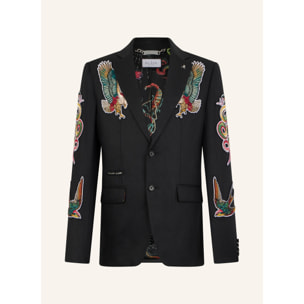 PHILIPP PLEIN Gigolo Fit Blazer Tattoo Embroidery
