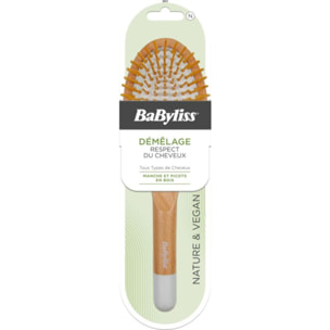 Brosse à cheveux BABYLISS BOIS PNEUMATIQUE PICOTS BOIS