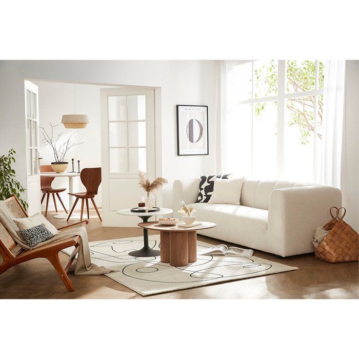 Table à manger design blanche ovale L170 cm HALIA