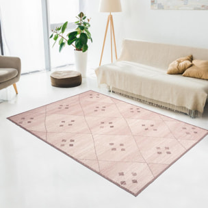 Tapis salon et chambre tissé motif berbère LUTO